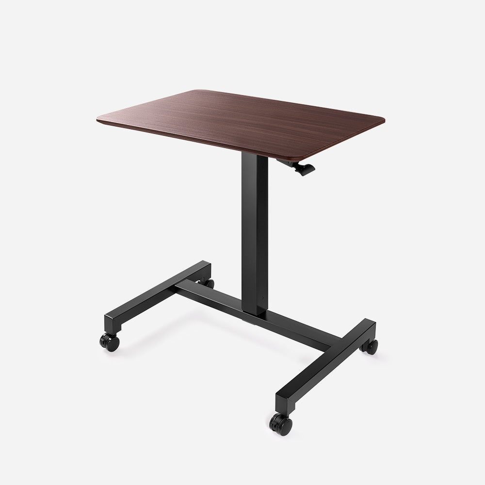 Portable Laptop Standing Desk deep brown desk