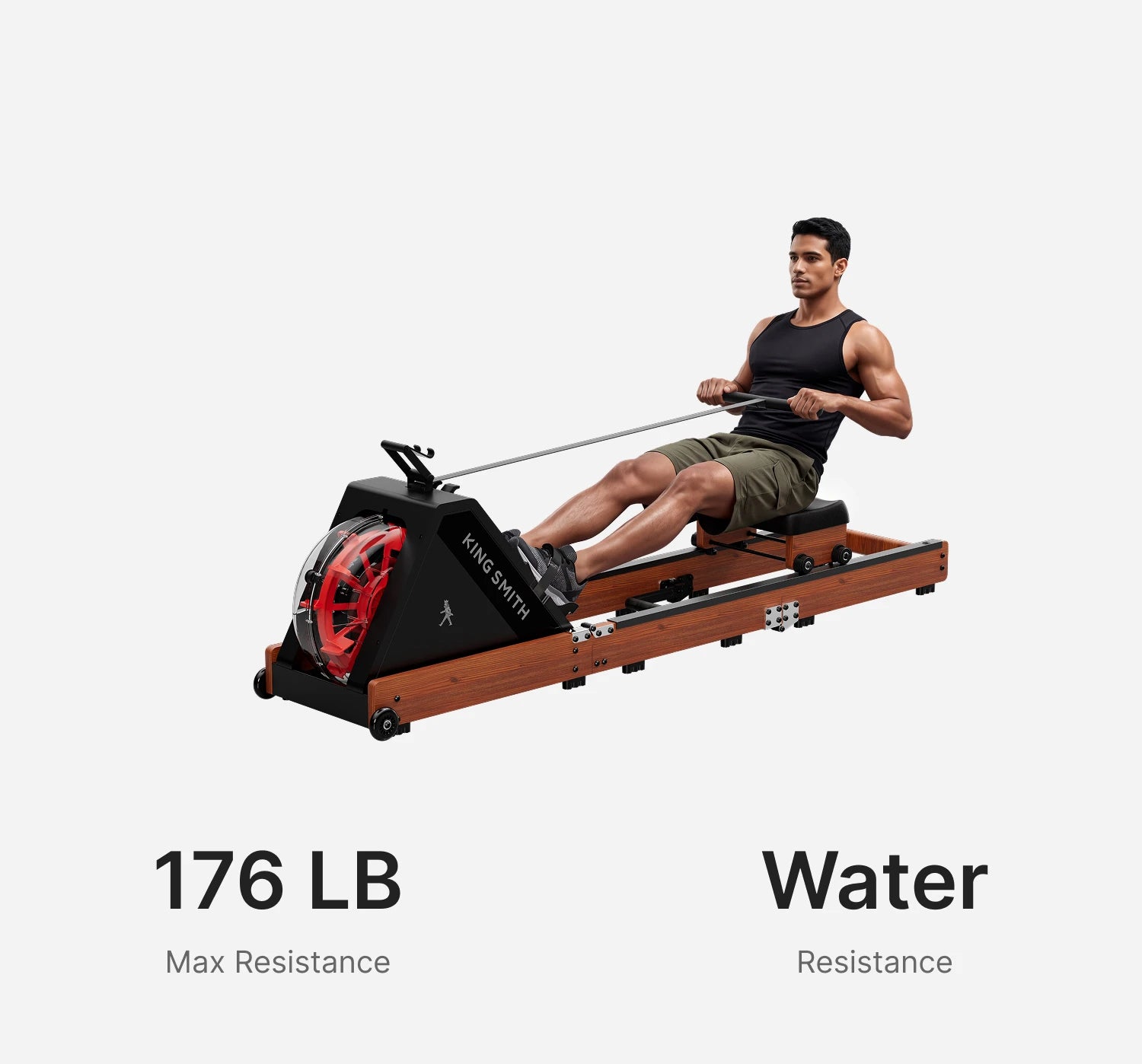 WalkingPad WR20 tri fold water rowing machine with strong resistance system