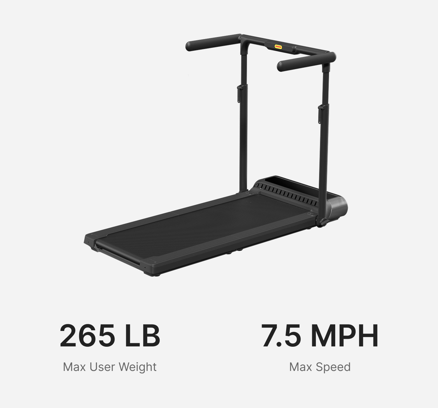 WalkingPad R3 Hybrid foldable treadmill with 265 lb weight capacity and 7.5 mph maximum speed