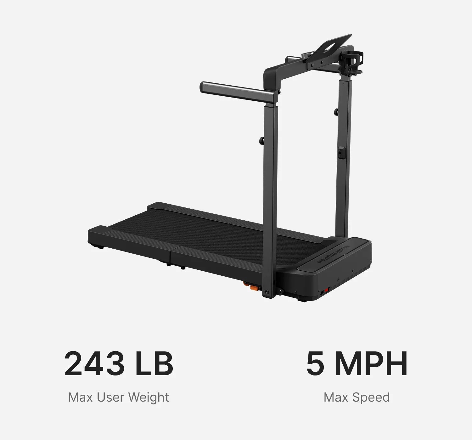 WalkingPad MX08 foldable treadmill with compact vertical storage design