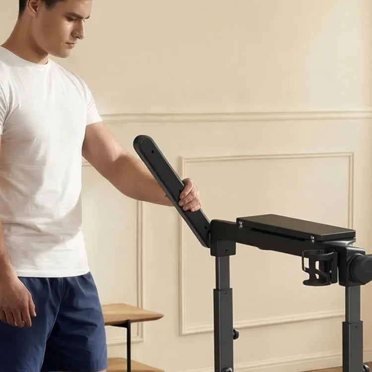 Foldable round handles on the WalkingPad MX10 treadmill for extra stability