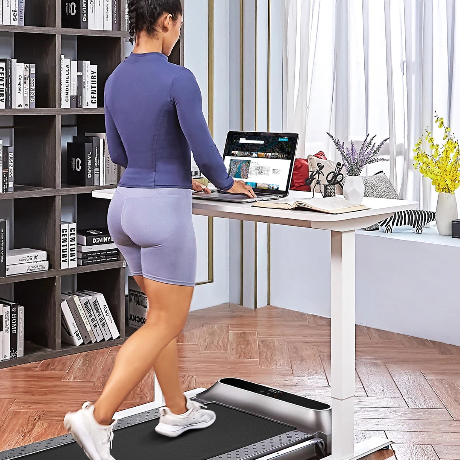 WalkingPad R2 treadmill whisper-quiet cardio with brushless motor for home office use