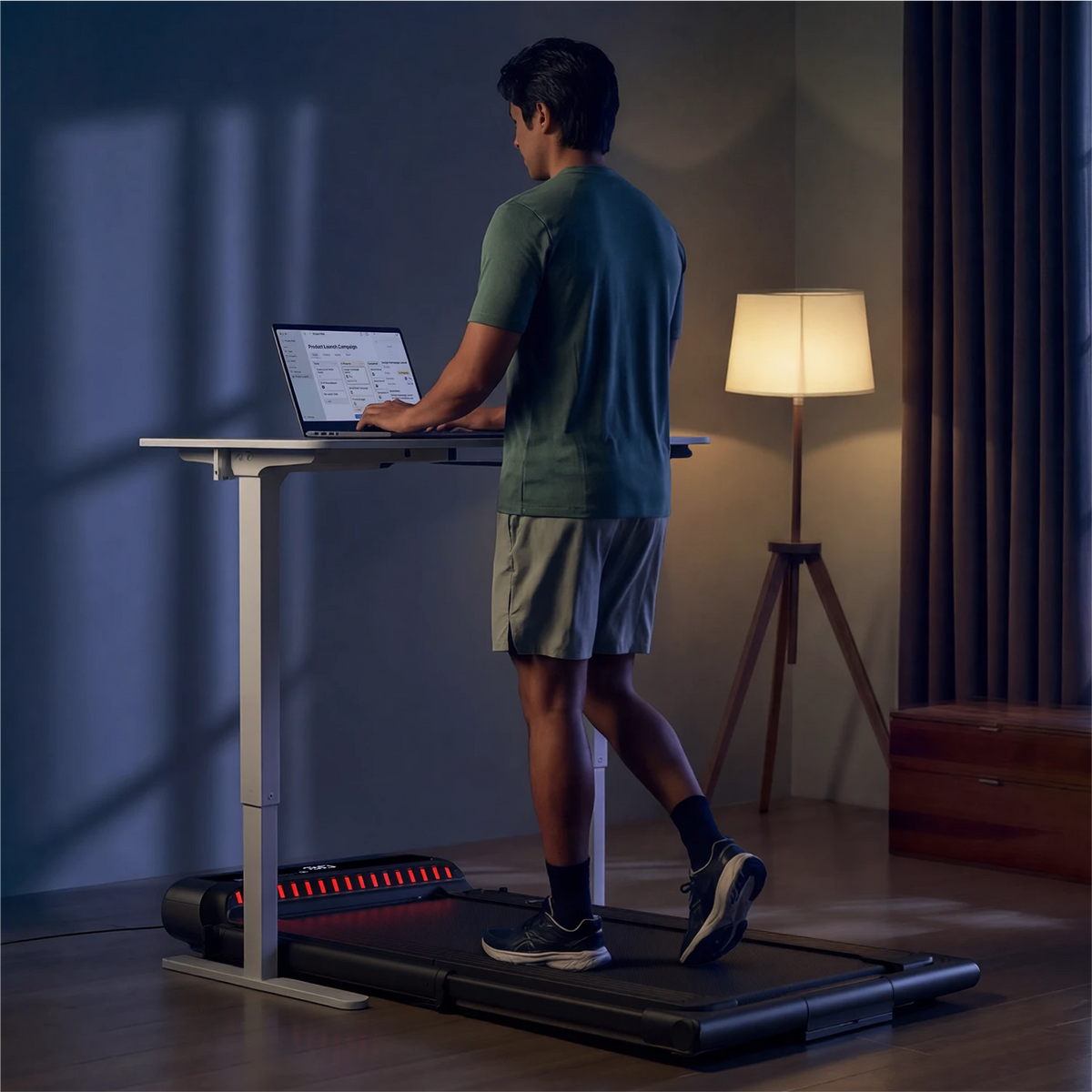 WalkingPad R3 Hybrid treadmill quiet motor for walking while working at home or office