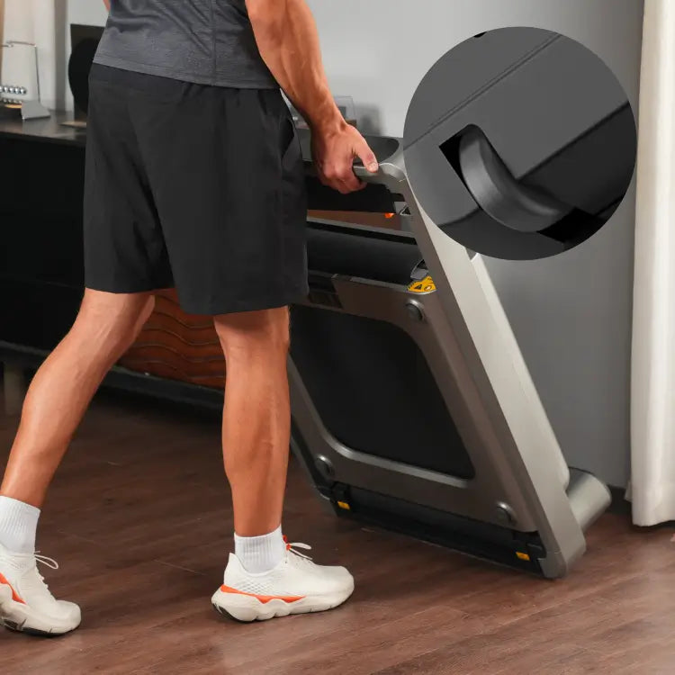 WalkingPad X214 treadmill with transport wheels for easy movement around the home