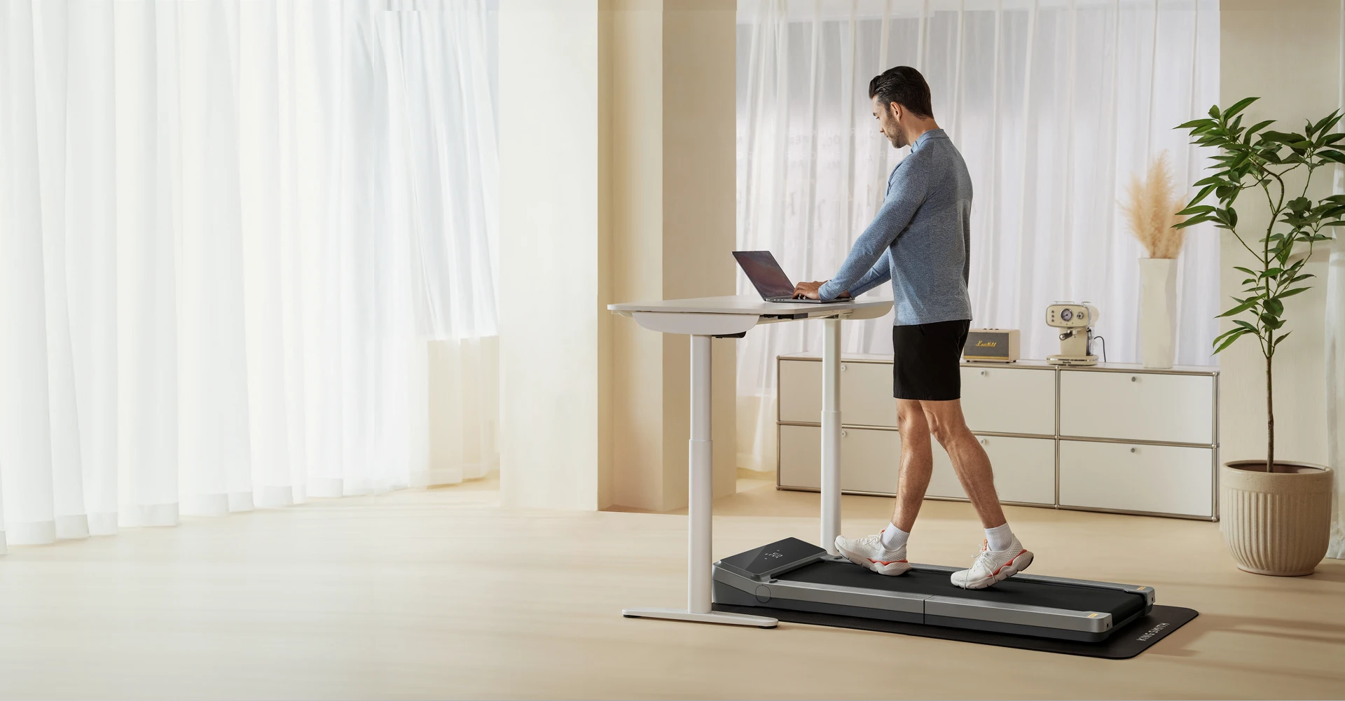 Quiet operation icon for WalkingPad Z3 low noise home workouts