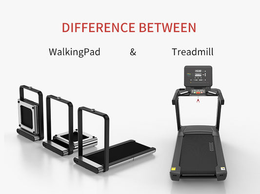 What is the difference between a treadmill and a WalkingPad?