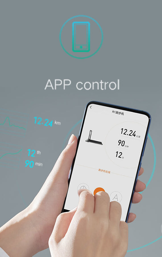 App control WalkingPad R1 Pro 2IN1 Foldable Treadmill 6.2MPH