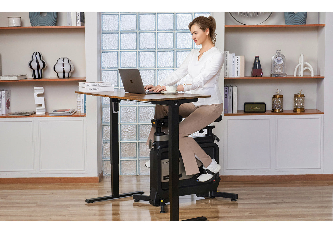 W1B Foldable Exercise Bike Energized Workdays