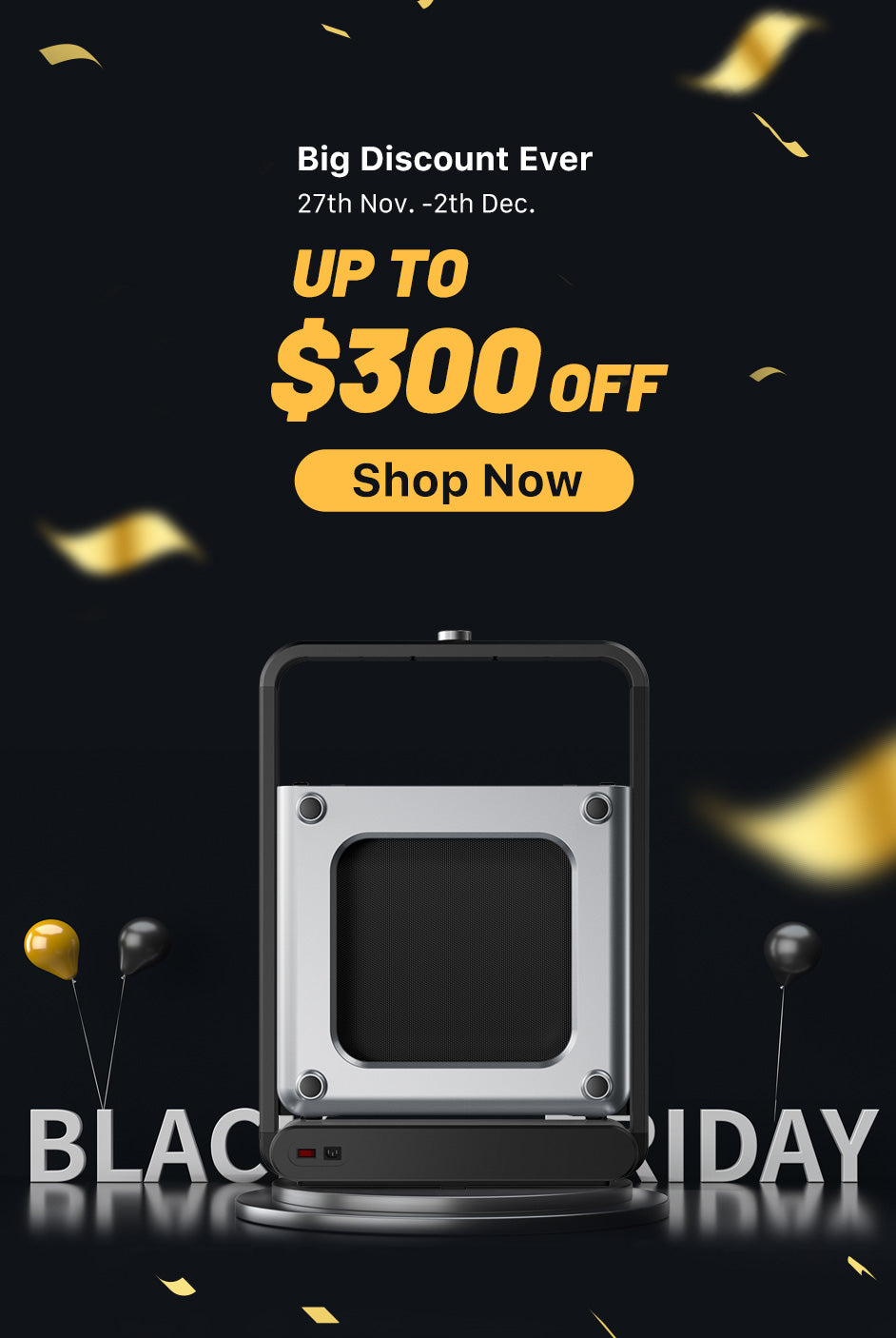 Walkingpad black top friday