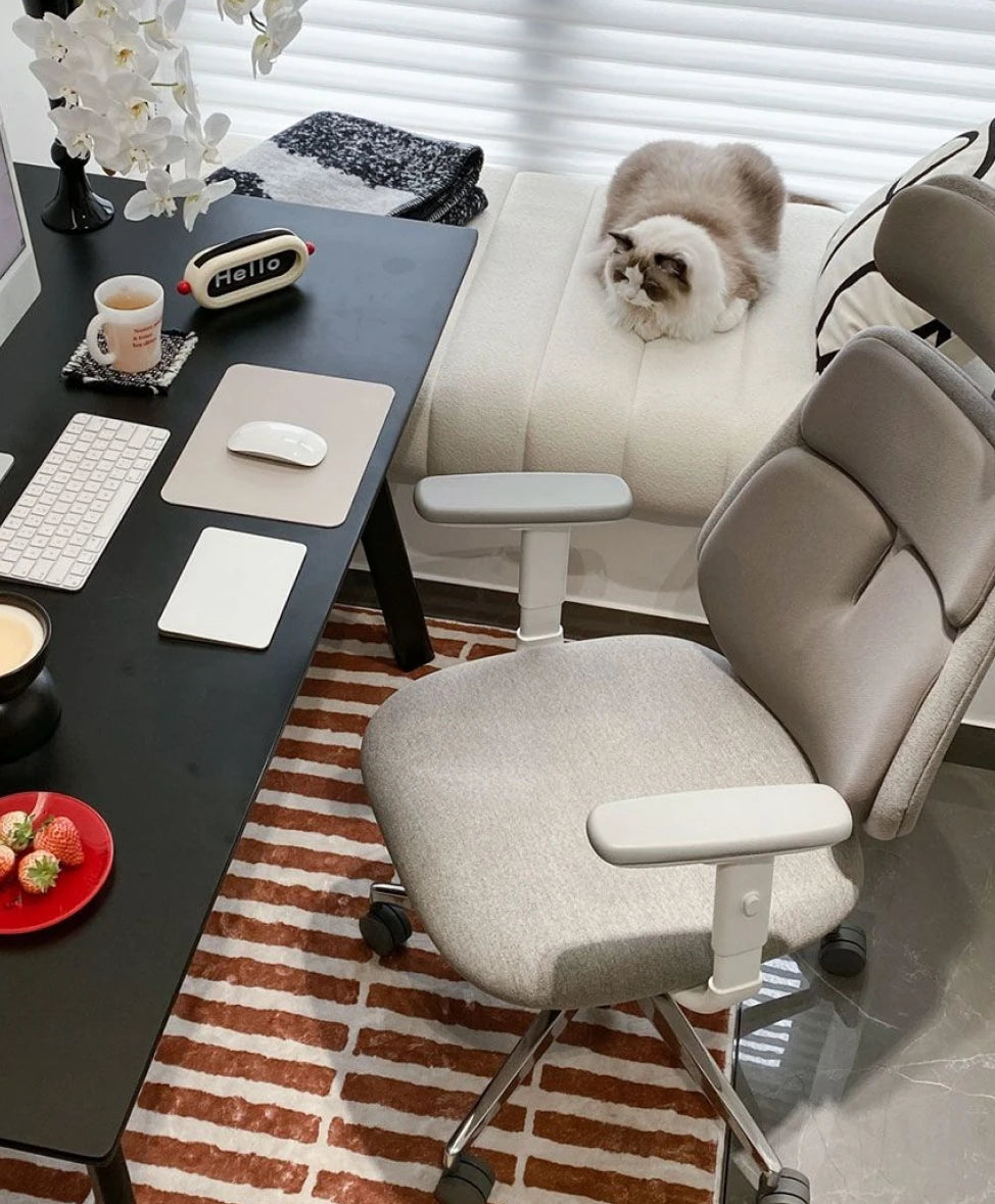 Air-Smart ergonomic office chair in various home office setups, showcasing versatile placement