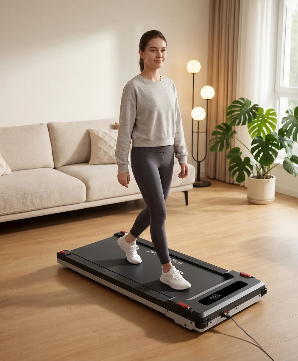 walking pad home walking in living room fitness routine