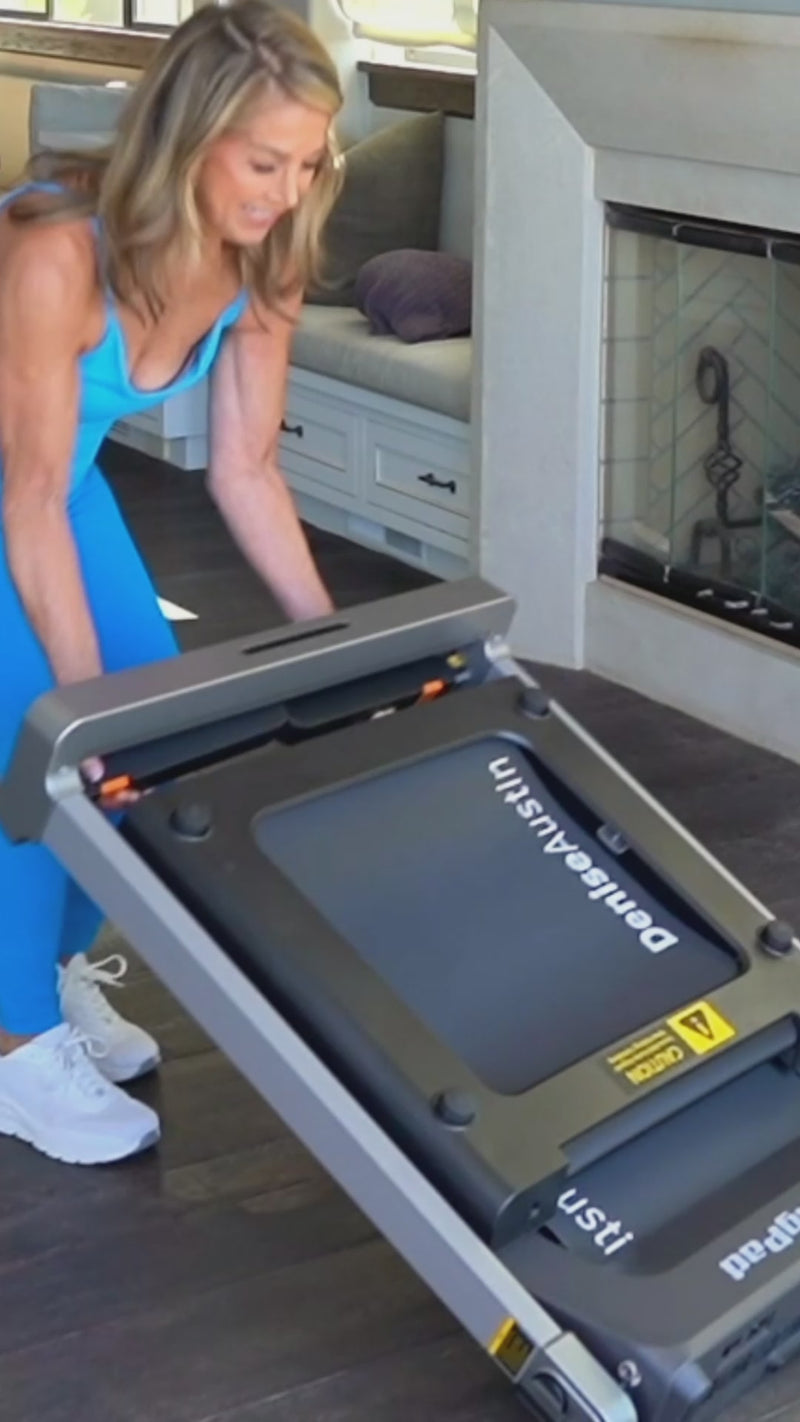 WalkingPad Denise Austin 2.0  treadmill foldable design for indoor running and home fitness