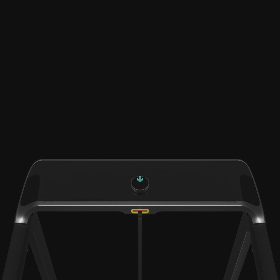 Load video: WalkingPad X218 treadmill LED console animation on desktop mobile