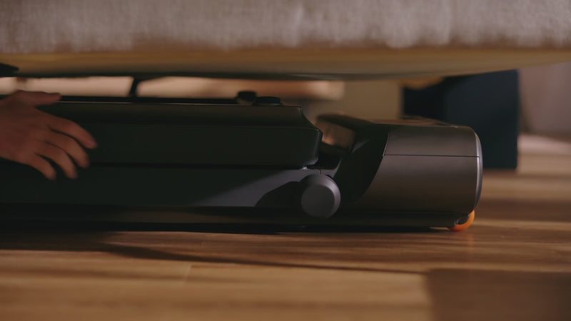 WalkingPad R3 treadmill used under desk for walking while working at home