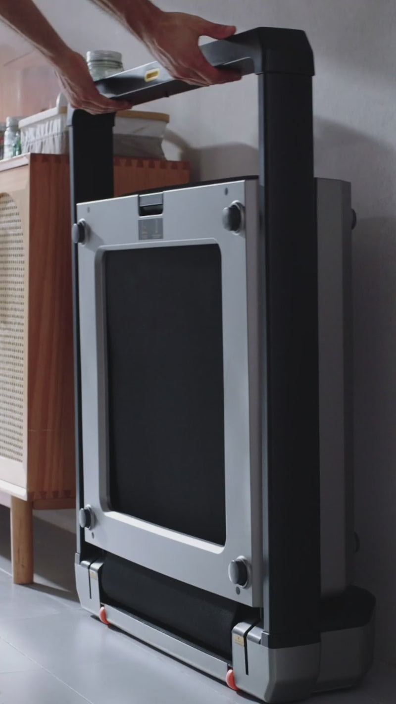 WalkingPad X25 plus foldable treadmill overview video showing indoor running and home workouts