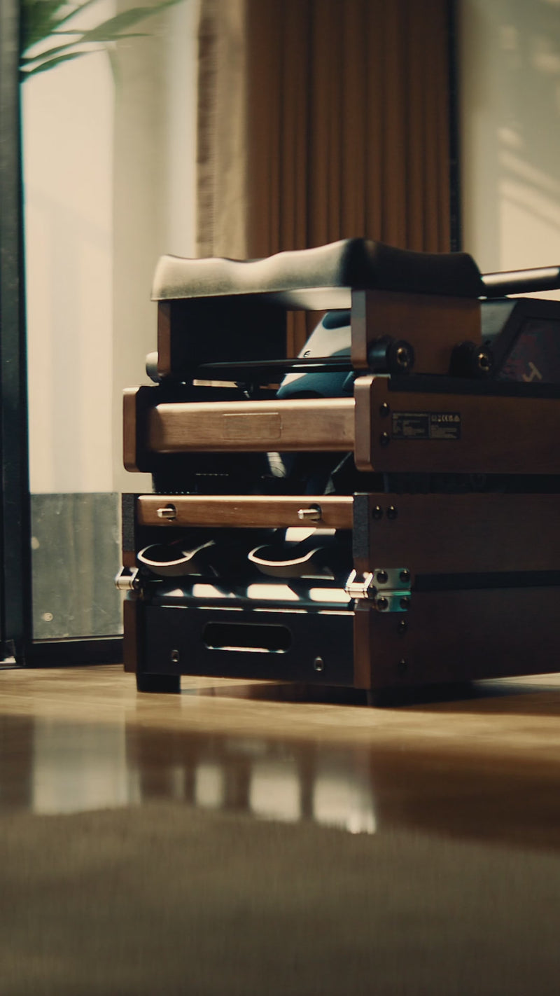 WalkingPad WR20 trifold rower full body rowing workout demonstration at home