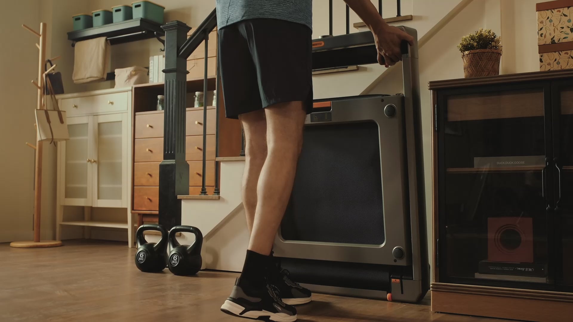 Load video: WalkingPad foldable treadmill for home workouts featured in sale banner