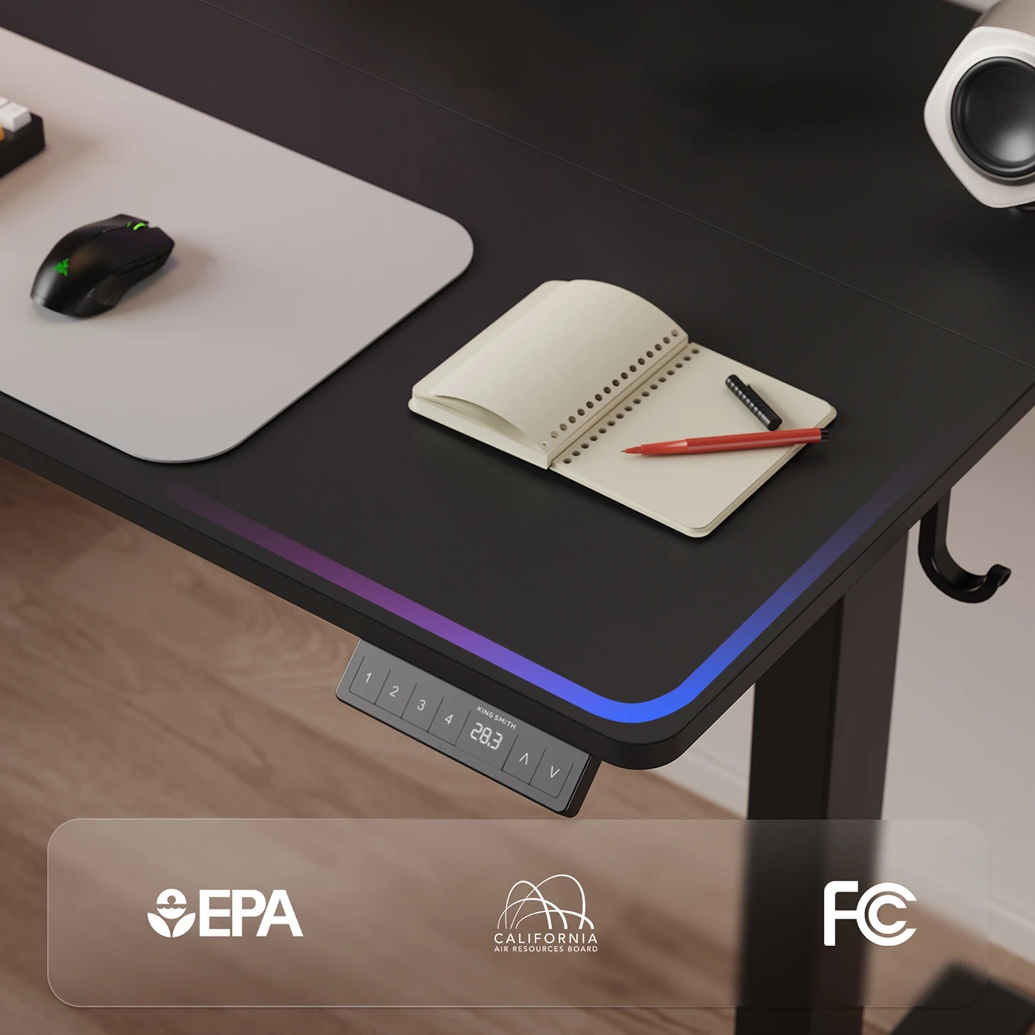 Two-Piece Tabletop Standing Desk