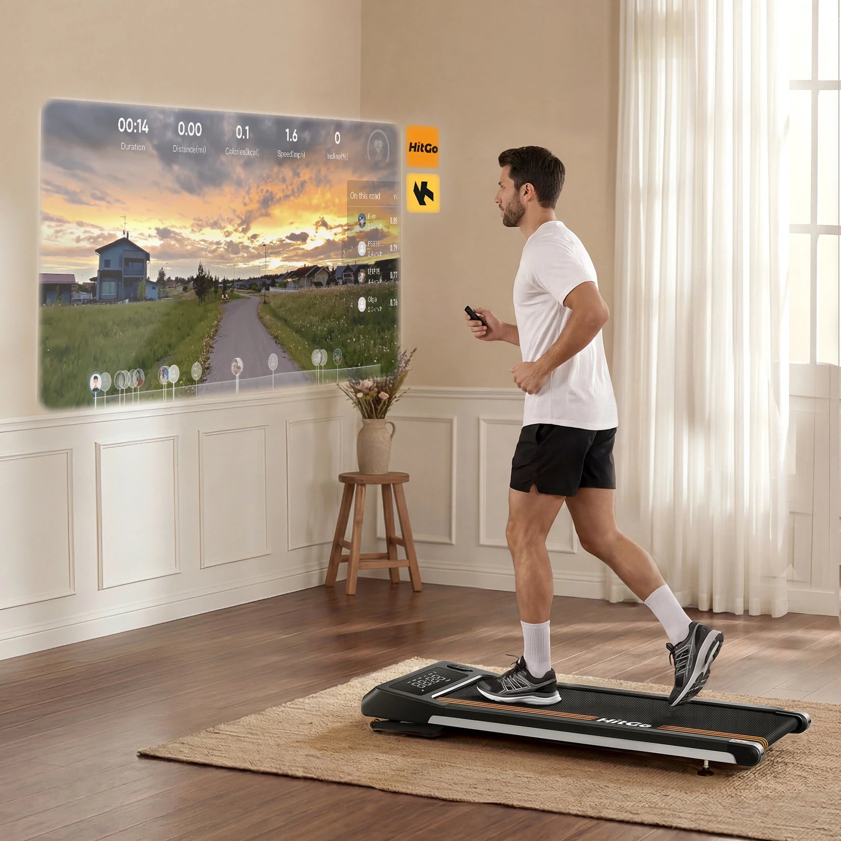 H1 Plus Auto Incline Under-Desk Treadmill