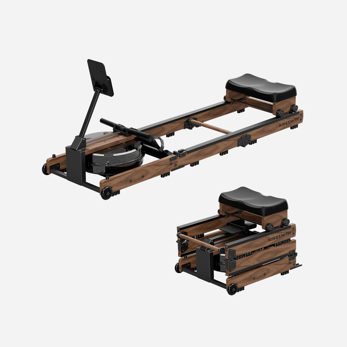 Three Grip Rowing Machine KingSmith WR3L Tri-fold Water Rowing Machine | Wooden Rower – WalkingPad