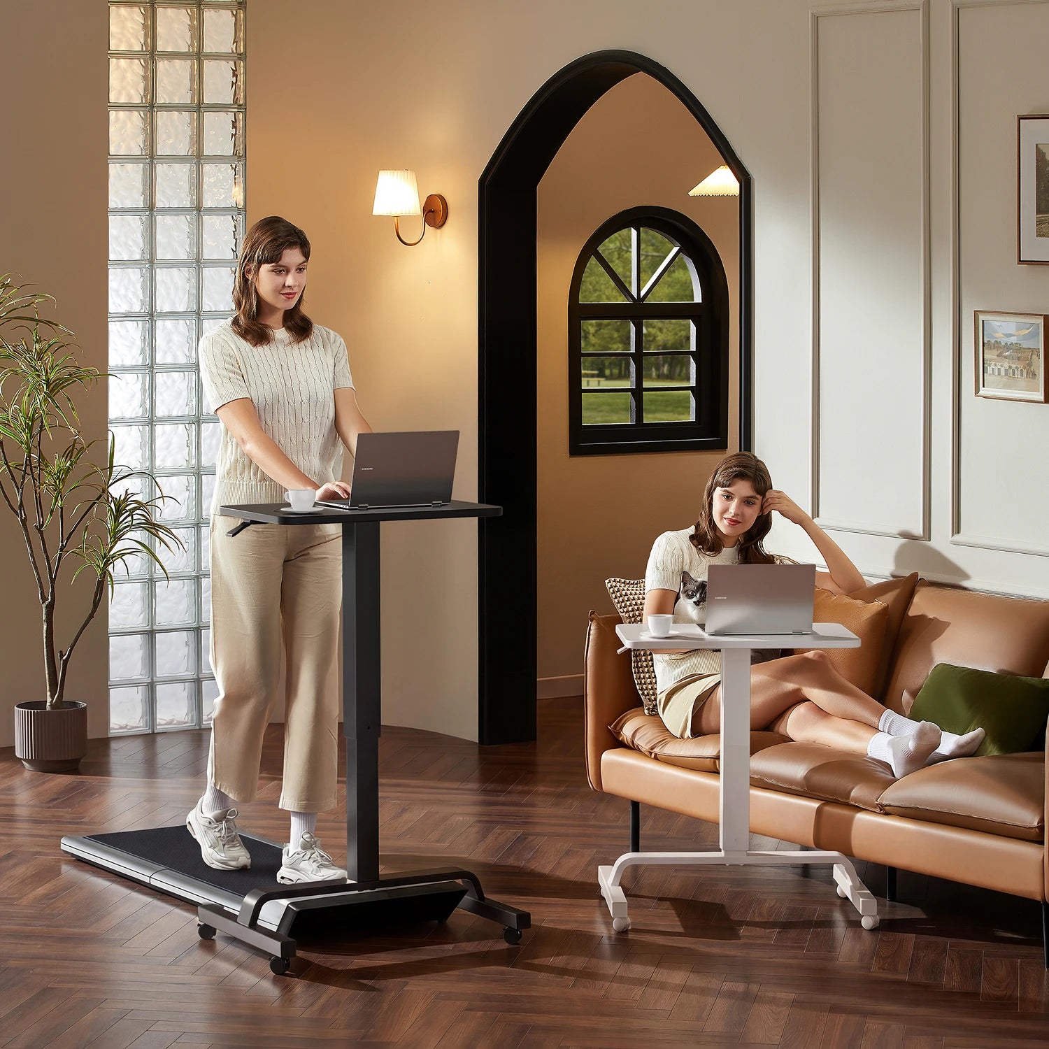 ETD4 Pneumatic Rolling Standing Desk