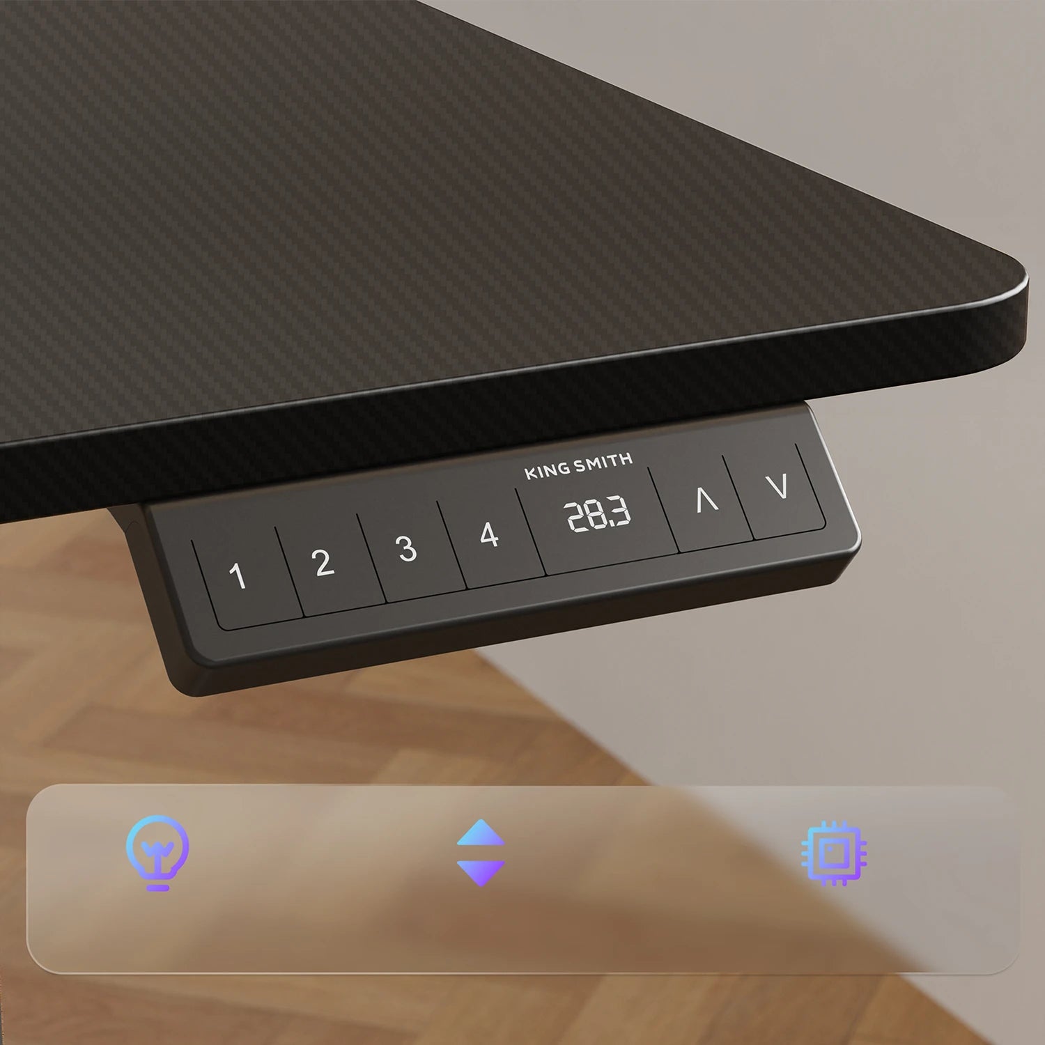L-Shape With Keyboard Tray Standing Desk