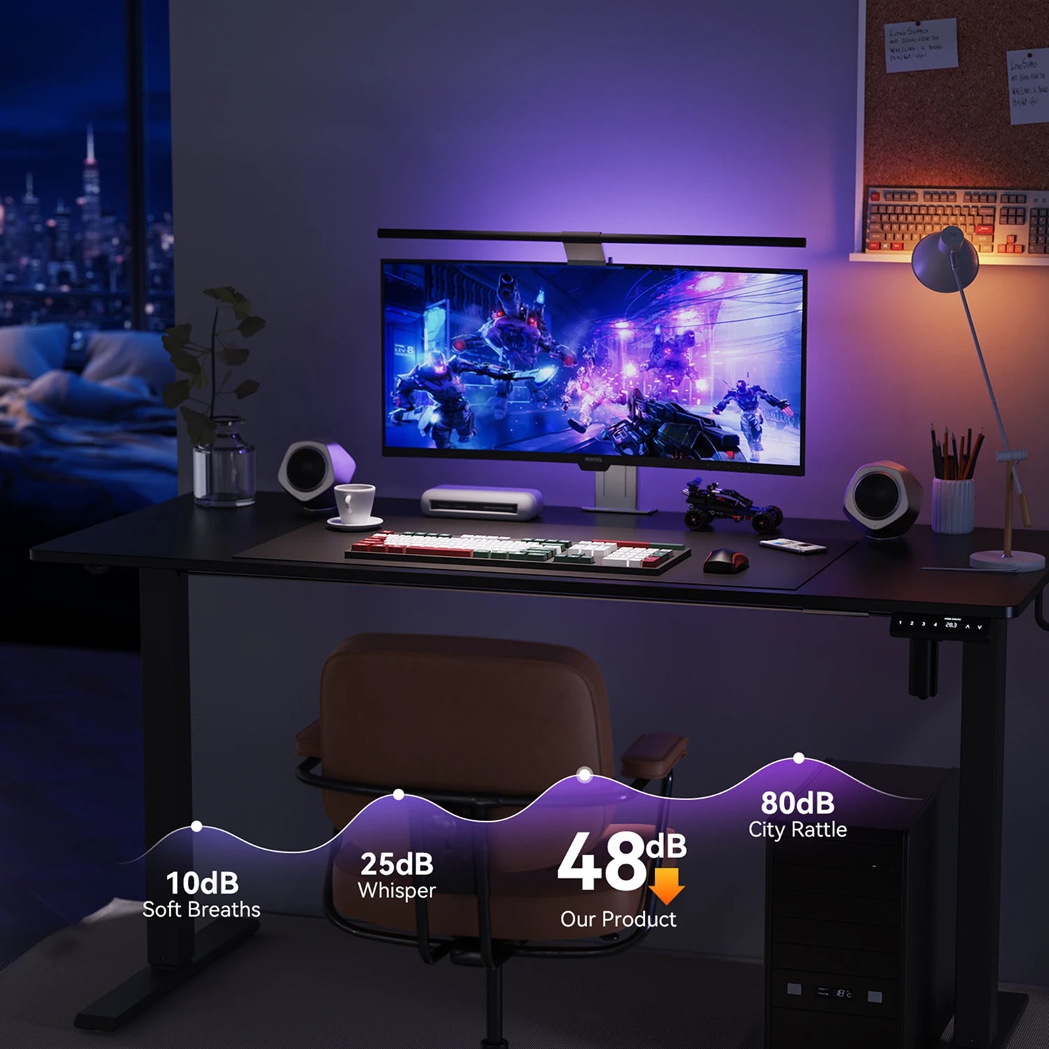 Two-Piece Tabletop Standing Desk
