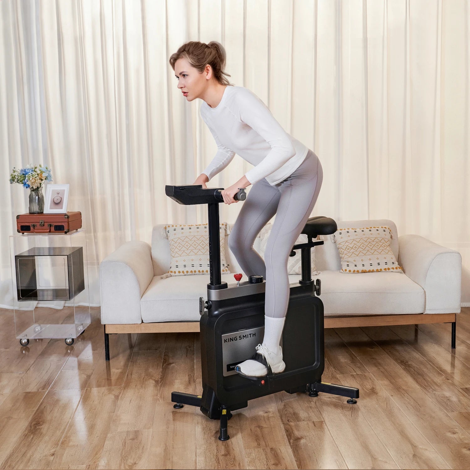 W1B 3 IN 1 Foldable Exercise Bike, Under Desk Bike