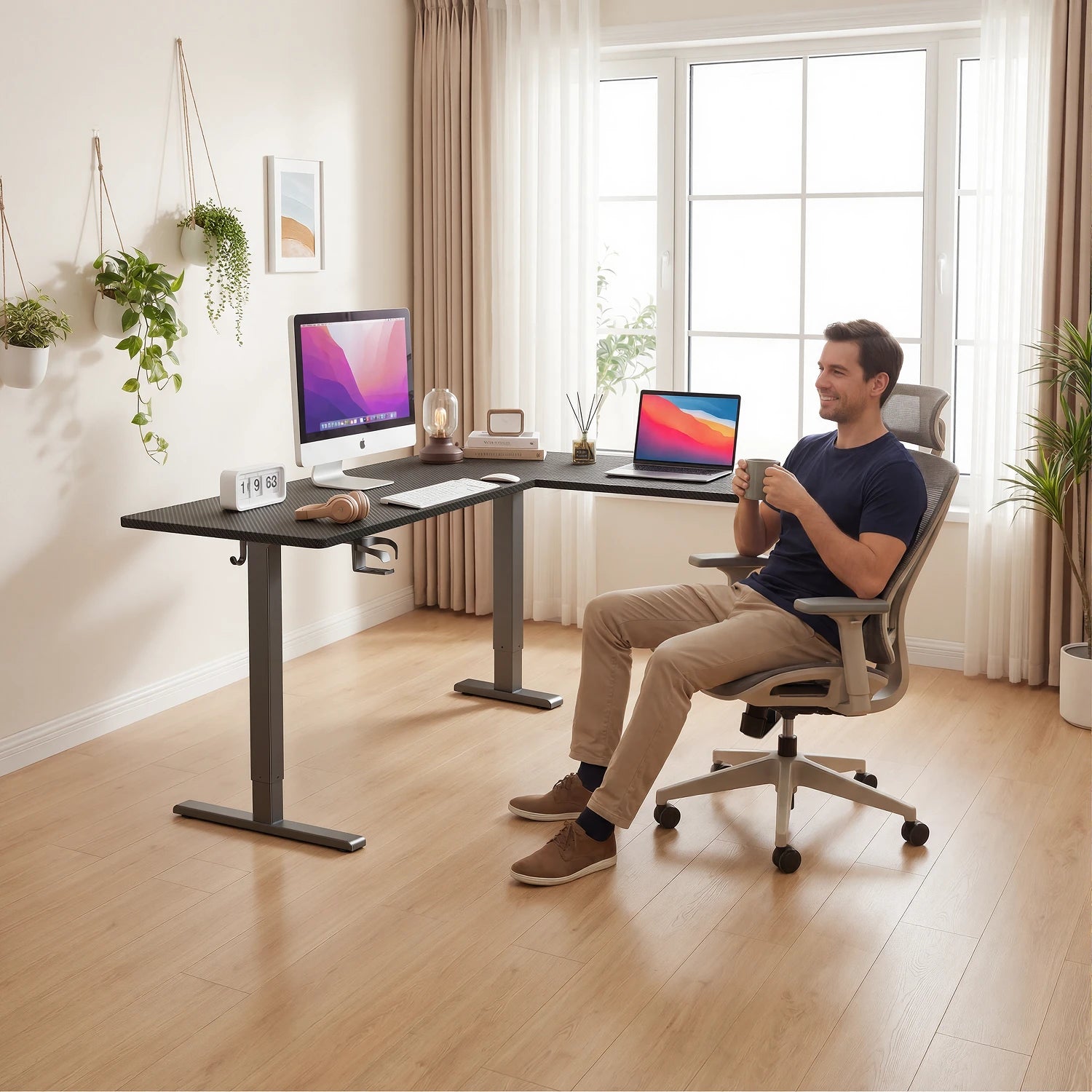 Pro L Shaped Standing Desk