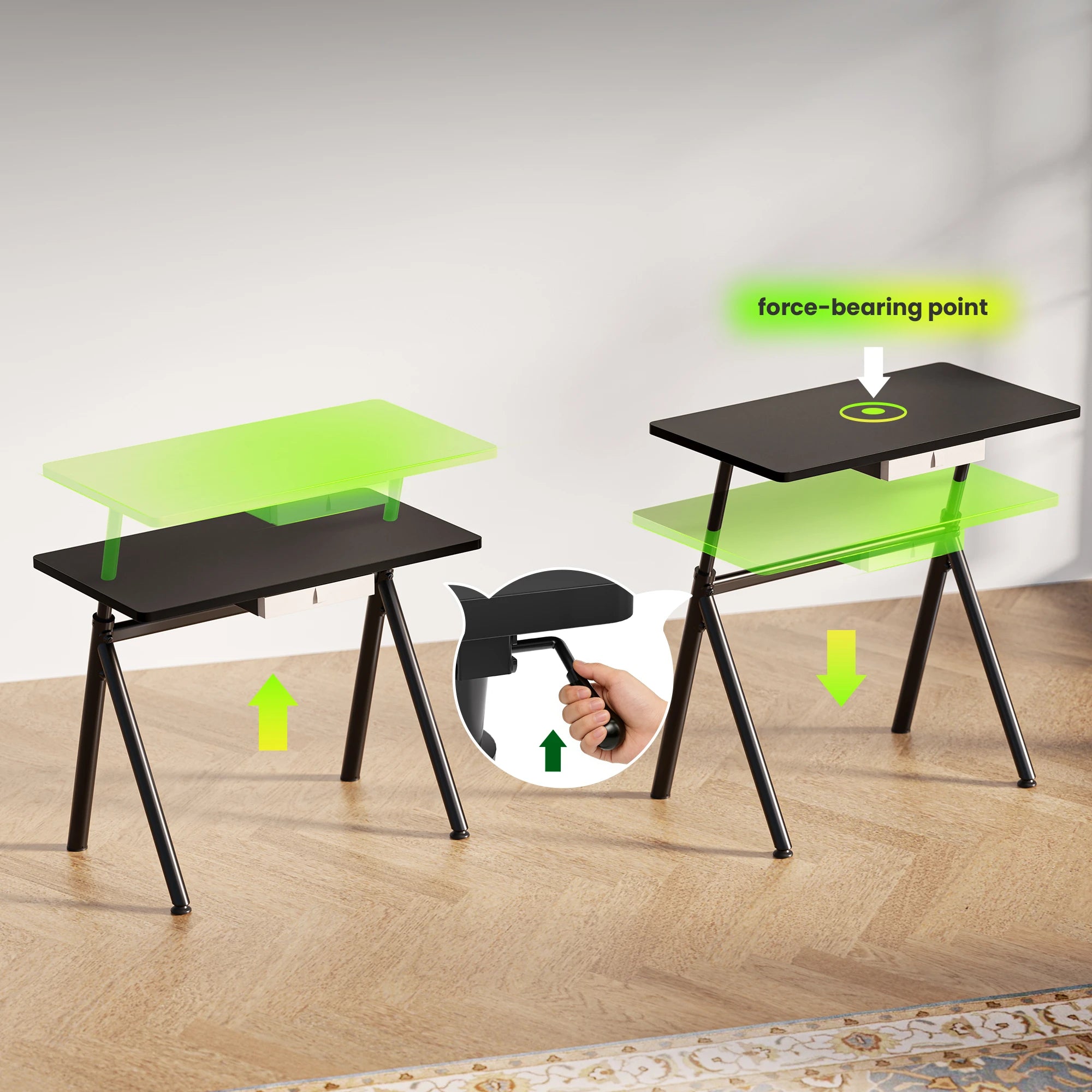 Pro 4-Leg Pneumatic Standing Desk