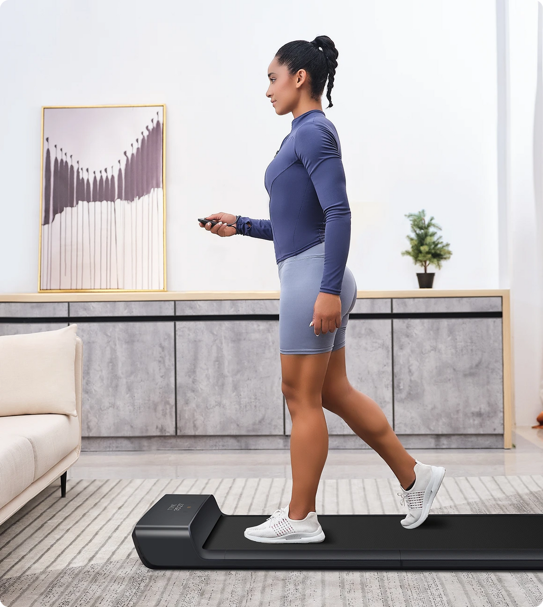 WalkingPad A1 Pro treadmill used for daily walking exercise at home
