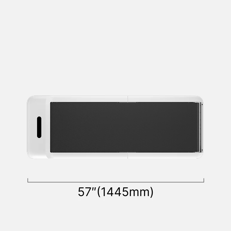 WalkingPad C2 walking pad top view dimensions showing full length and deck size