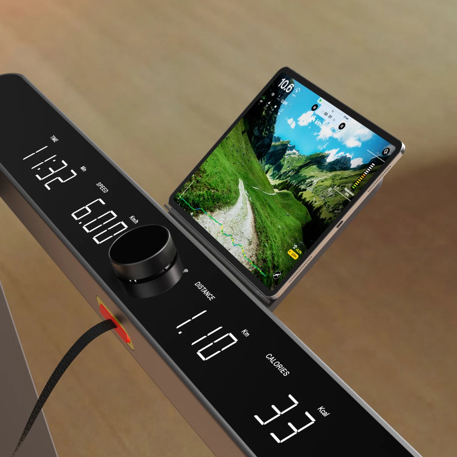 WalkingPad G1 treadmill device holder for phone or tablet during workout