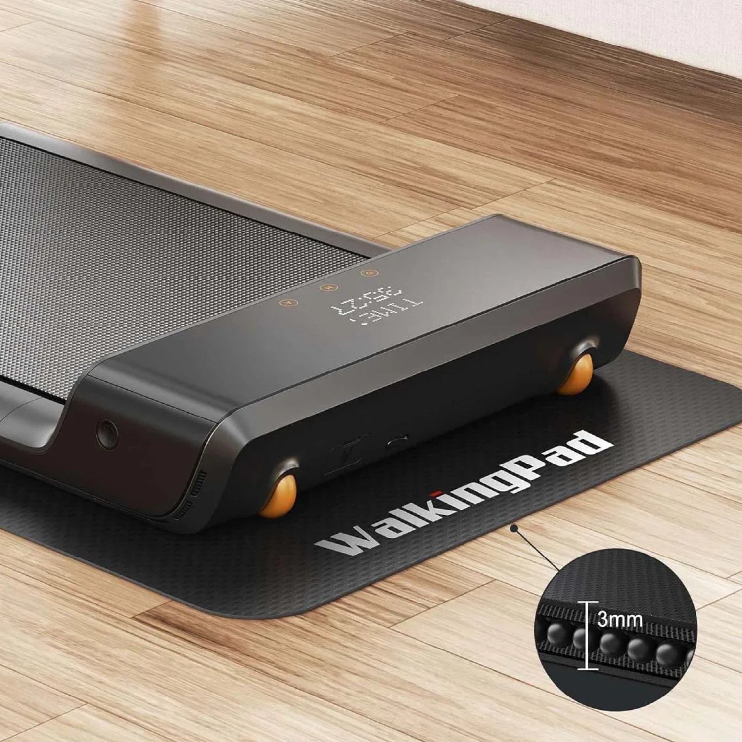 floor protection mat reduces impact noise and prevents scratches