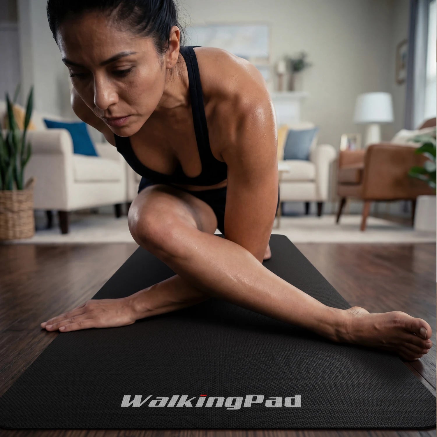 multi use fitness mat for yoga stretching and home workouts