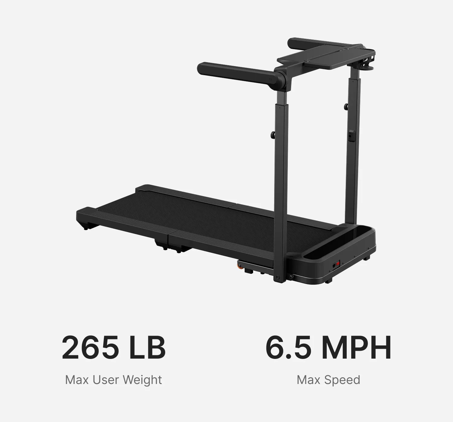 WalkingPad MX10 vertical fold treadmill with compact space-saving design
