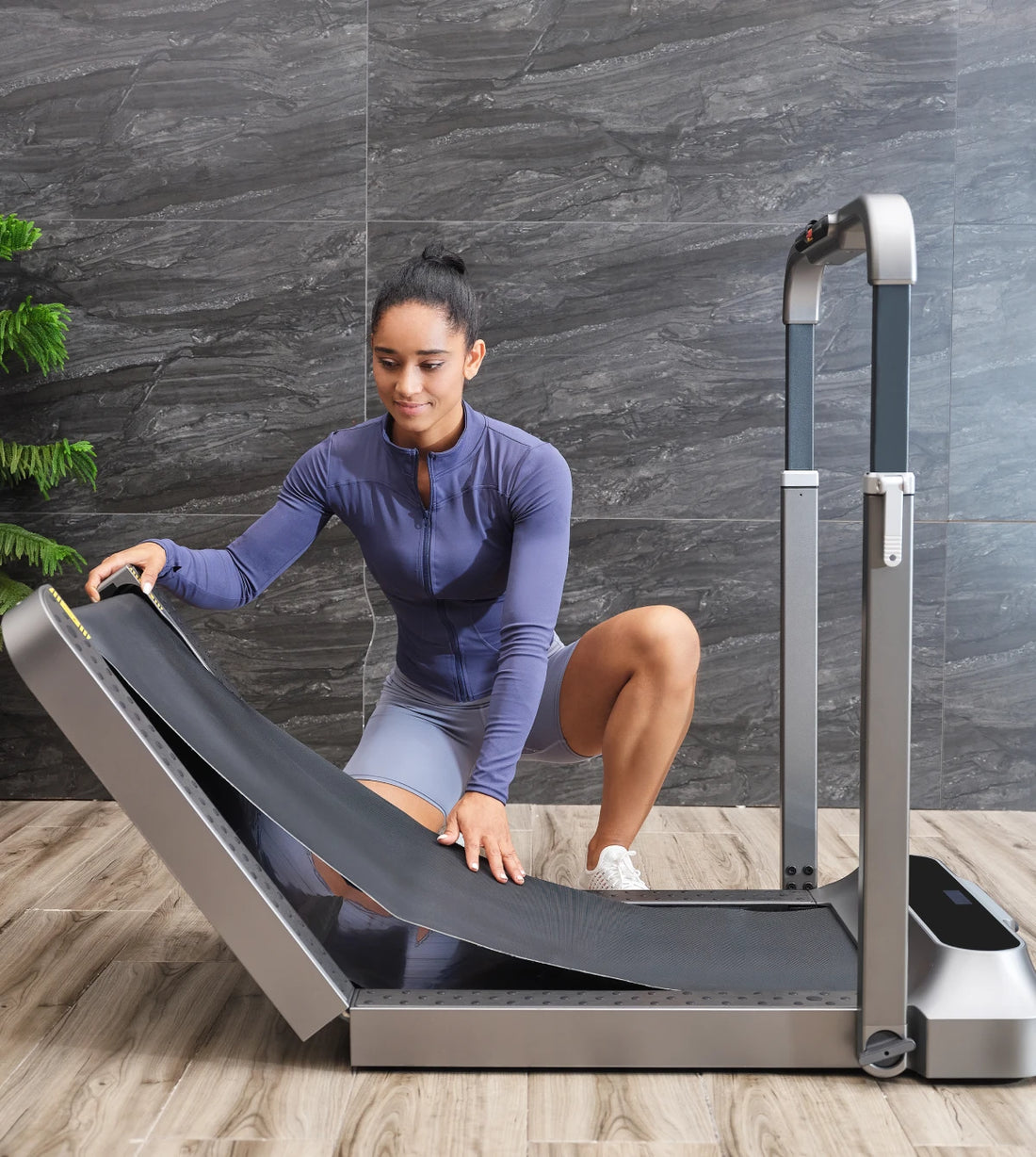 WalkingPad R2 treadmill quick fold and unfold design for easy setup at home