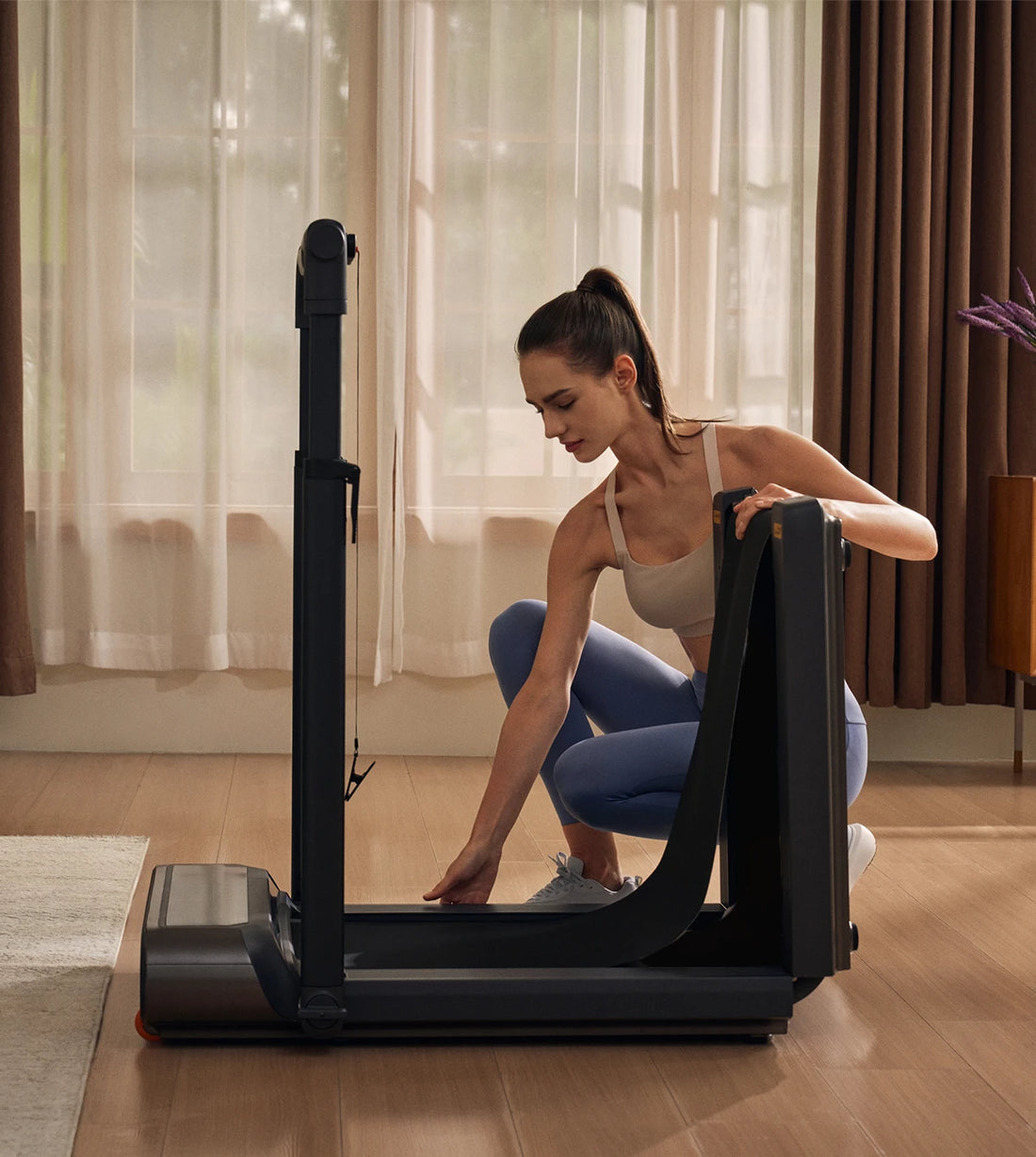 WalkingPad R3 Hybrid  treadmill easy folding design for quick storage