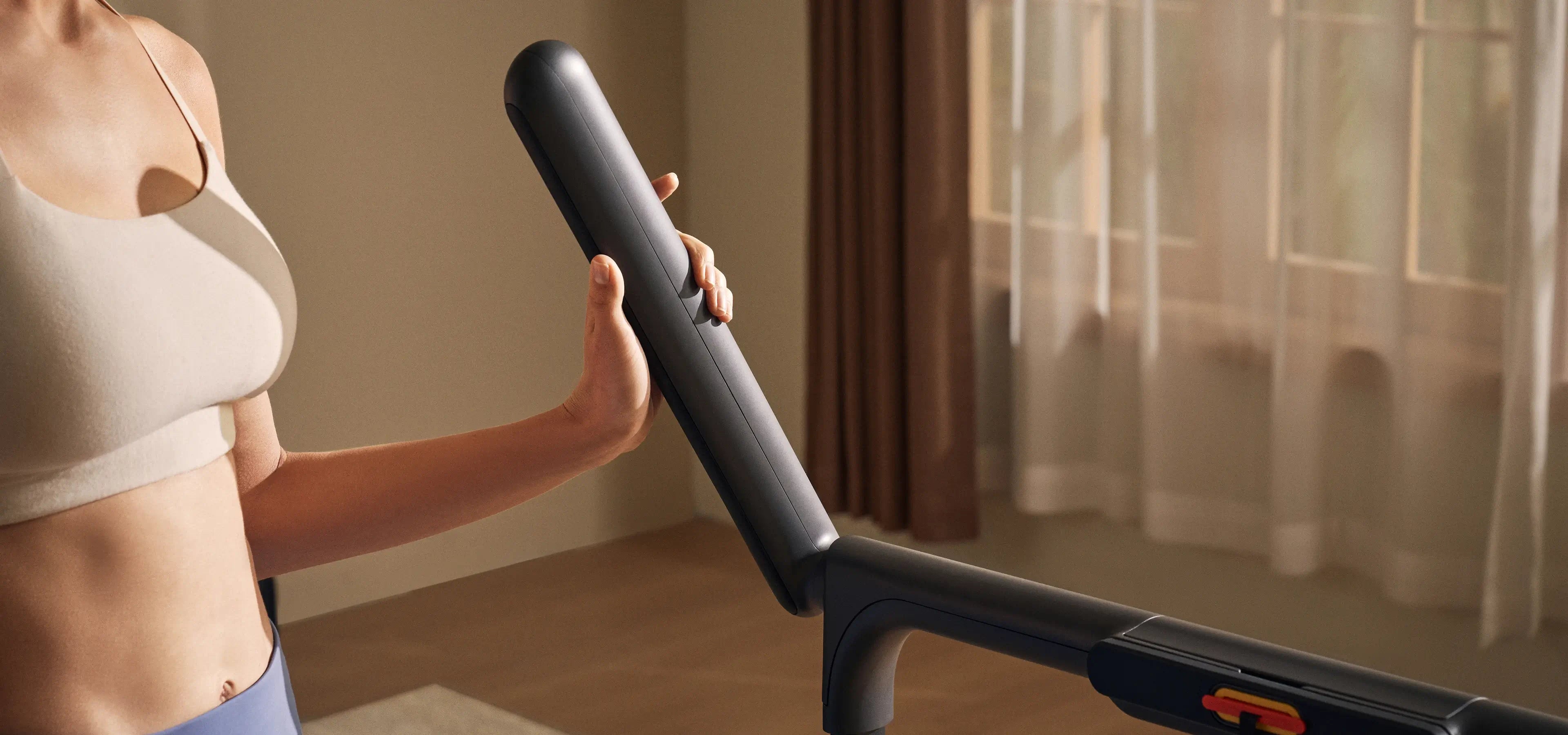 WalkingPad R3 Hybrid Plus treadmill removable side handles for flexible support and storage