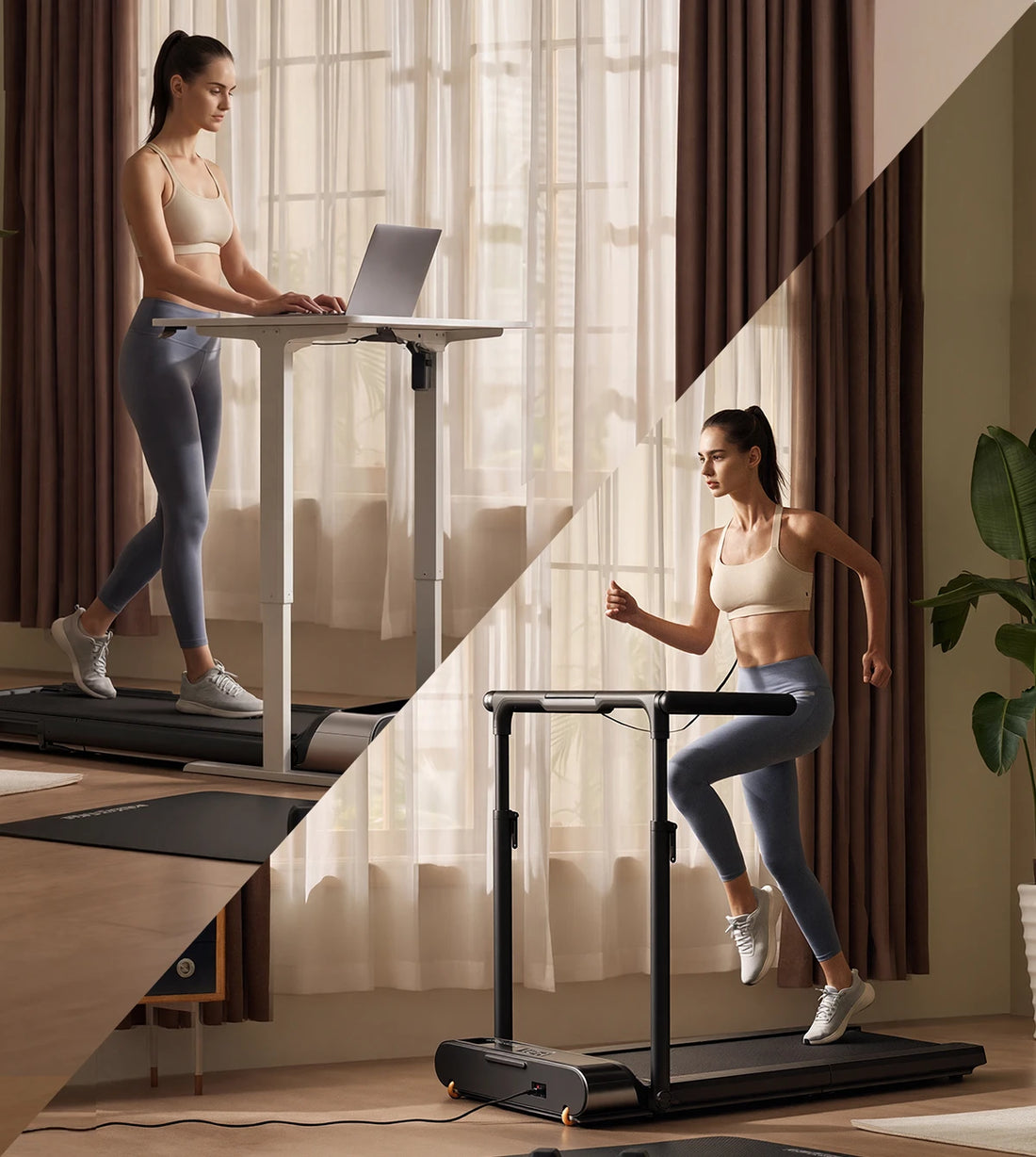 WalkingPad R3 Hybrid Plus treadmill 2 in 1 walking and running modes for versatile workouts