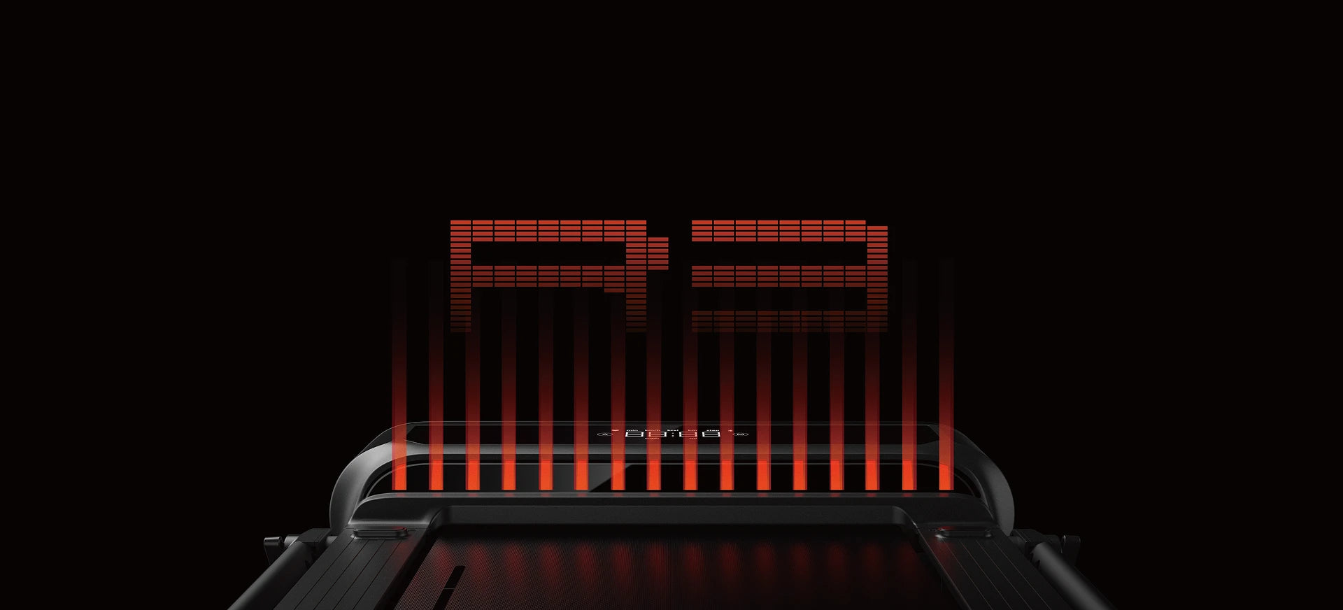 WalkingPad R3 treadmill LED display showing speed time distance and calories at a glance
