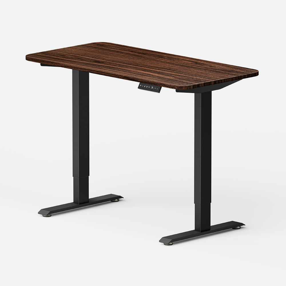 Height adjustable desk NOMAD, 1200x750 mm, white, black