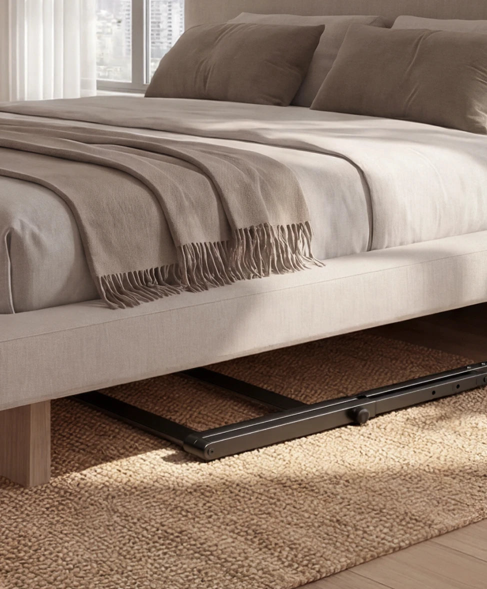 walkingpad treadmill stored under bed compact space saving home