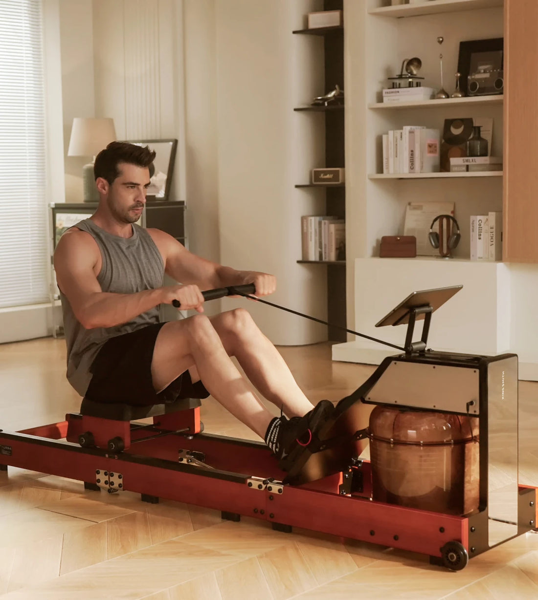 WalkingPad WM10 rowing machine used for full body home workout training