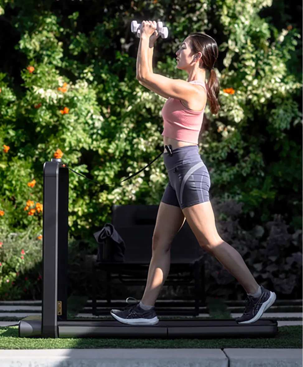 WalkingPad X21 foldable treadmill used for daily running exercise
