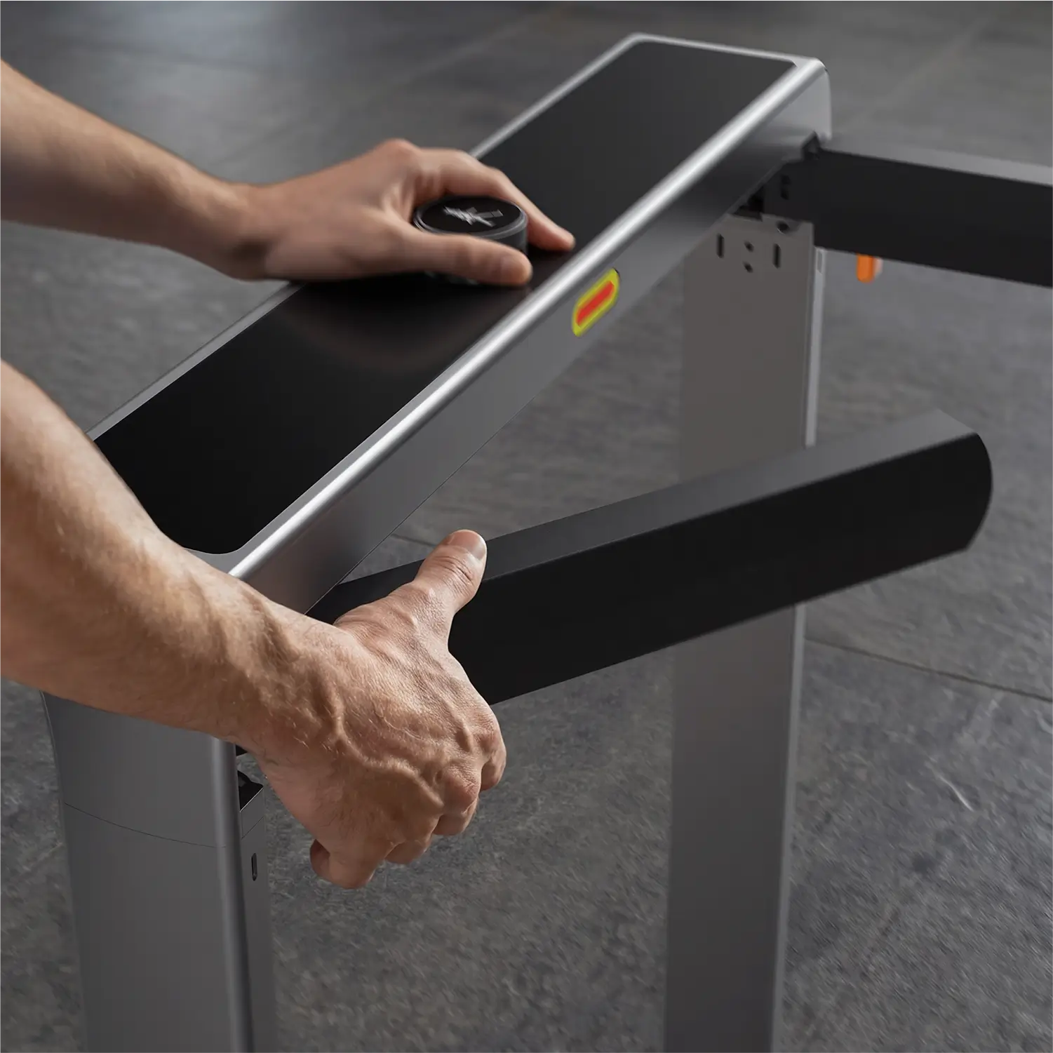 WalkingPad X25 plus foldable treadmill side handrails for extra stability during running

