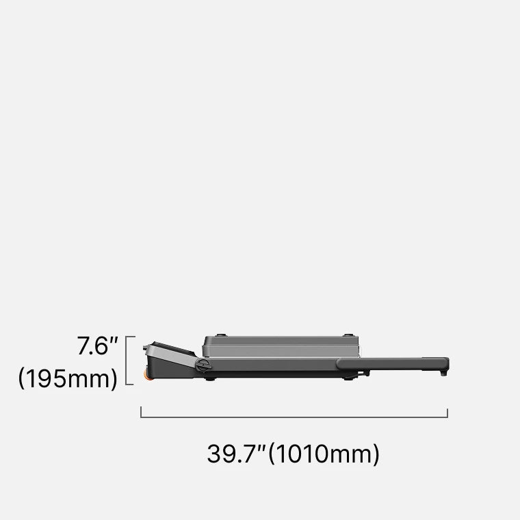 WalkingPad Z3 Hybrid Plus treadmill folded dimensions for compact storage